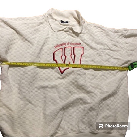 Vintage University of Wisconsin collared sweatshirt - Picture 7 of 8